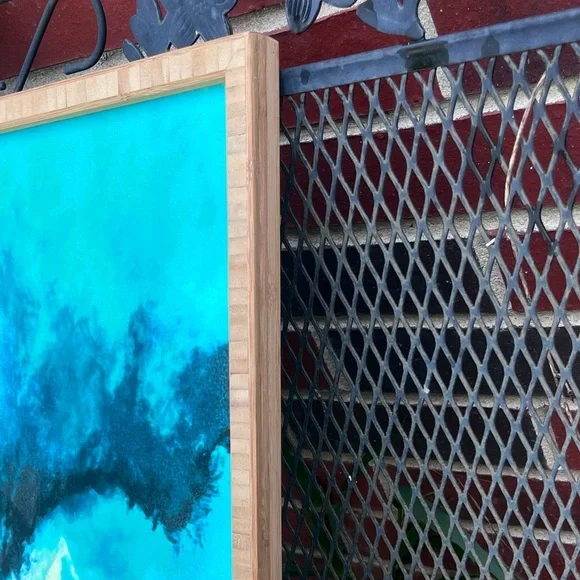 Deny Designs Caleb Troy Painted Clouds V Framed Wall Art, 20 x 20 - Picture 3 of 7